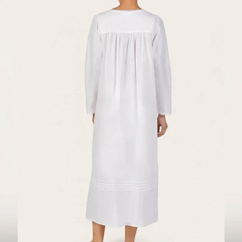 Eileen West L Cotton Pintuck Ballet Nightgown NWOT - Picture 3 of 16
